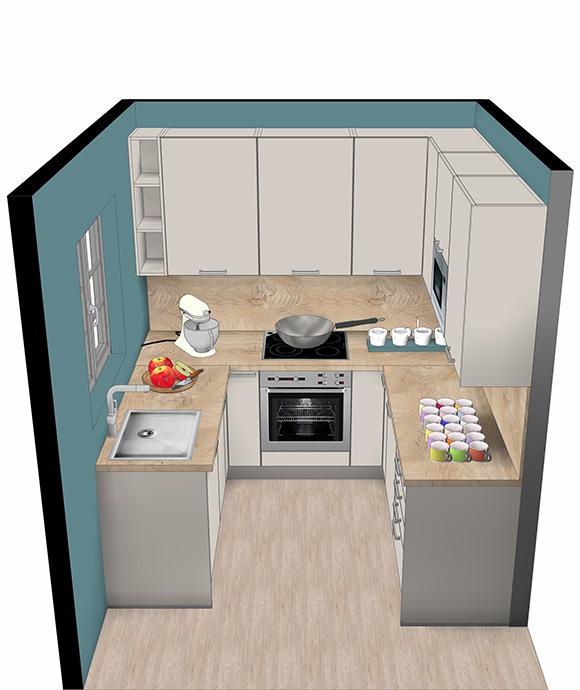 3D keuken - ontwerp - ixina Belgïe