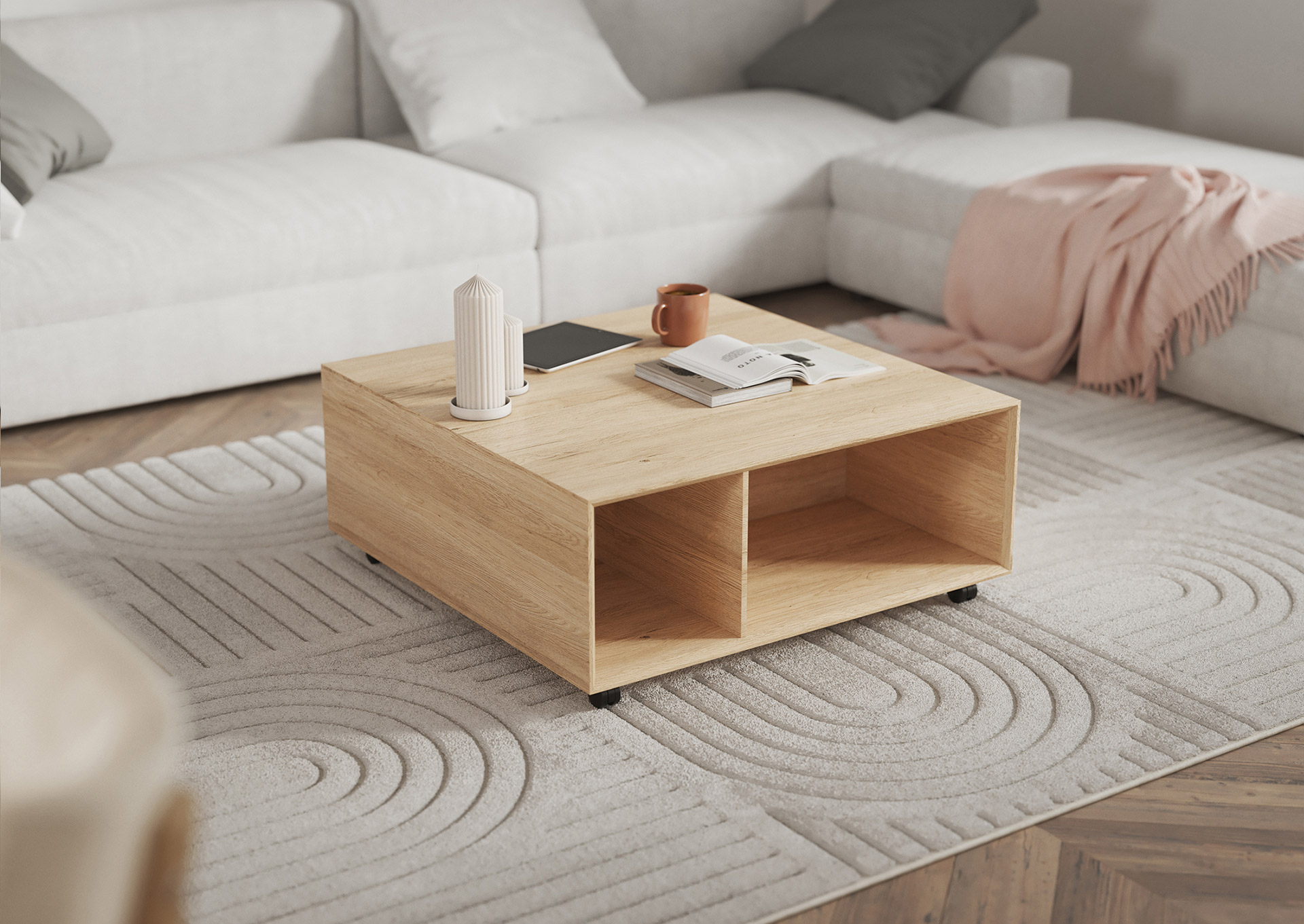 Table basse 80cm Denver bois