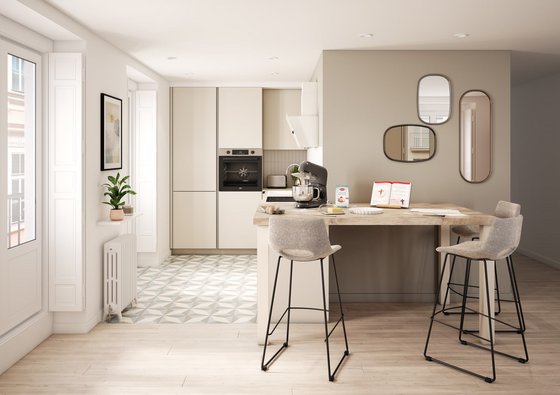 Une cuisine ouverte et moderne